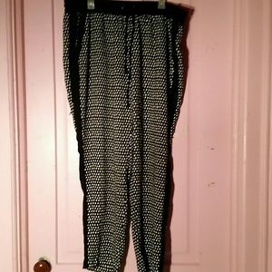 Zac & Rachel tuxedo flowy dress pants